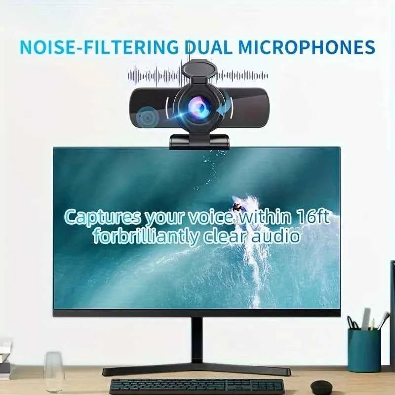 1080P HD Webcam with Microphone - Clear Video & Crystal Clear Audio Electronics > Computer Accessories - Novara