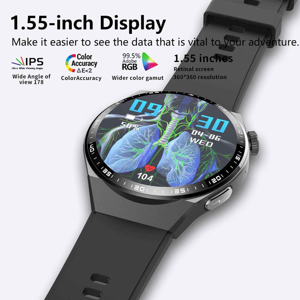 2025 New Accurate Measure ECG+PPG Diabetic Watches for Women Men Full Touch Screen Sport Fitness Watches Bluetooth For Android ios Smartwatch smart watch - Novara