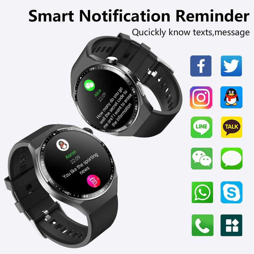 2025 New Accurate Measure ECG+PPG Diabetic Watches for Women Men Full Touch Screen Sport Fitness Watches Bluetooth For Android ios Smartwatch smart watch - Novara