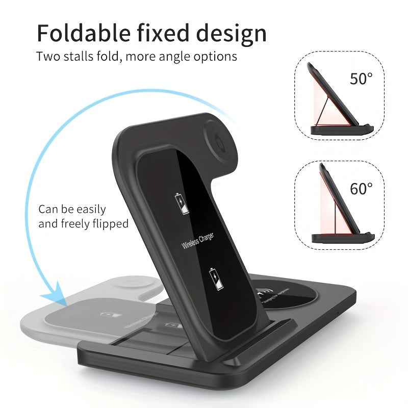 3 - in - 1 Fast Wireless Charger for iPhone & Apple Devices Electronics > Battery Chargers & Power - Novara