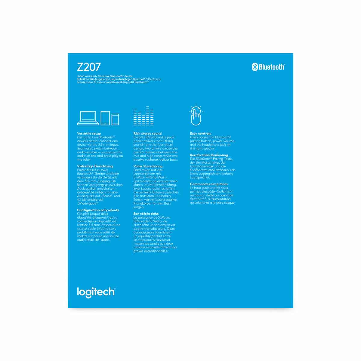 Bluetooth Speakers Logitech 980 - 001292 5 W White Computers | Electronics > Electronics | Sound > Bluetooth Speakers - Novara