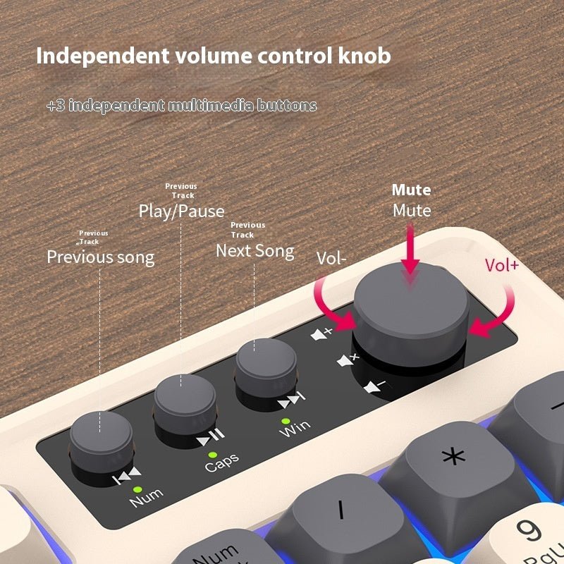 E - sports Games Keyboard And Mouse Set Mechanical Feeling Computer Key Mouse RGB Keyboard - Novara