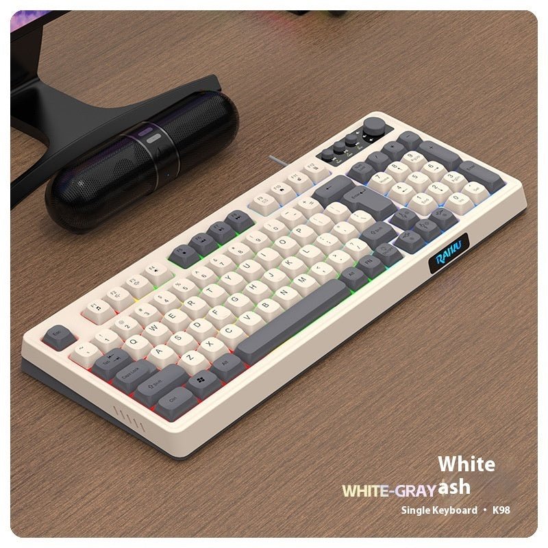 E - sports Games Keyboard And Mouse Set Mechanical Feeling Computer Key Mouse RGB Keyboard - Novara