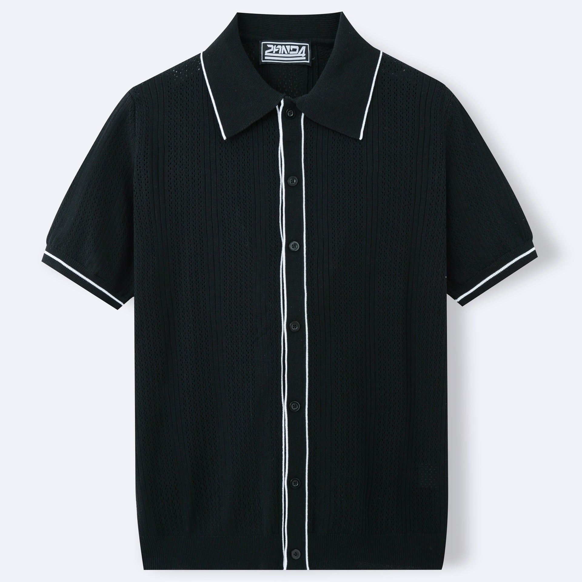 Men's Short - Sleeve Knit Polo Shirt – Viscose Regular Fit Casual Top Shirts - Novara
