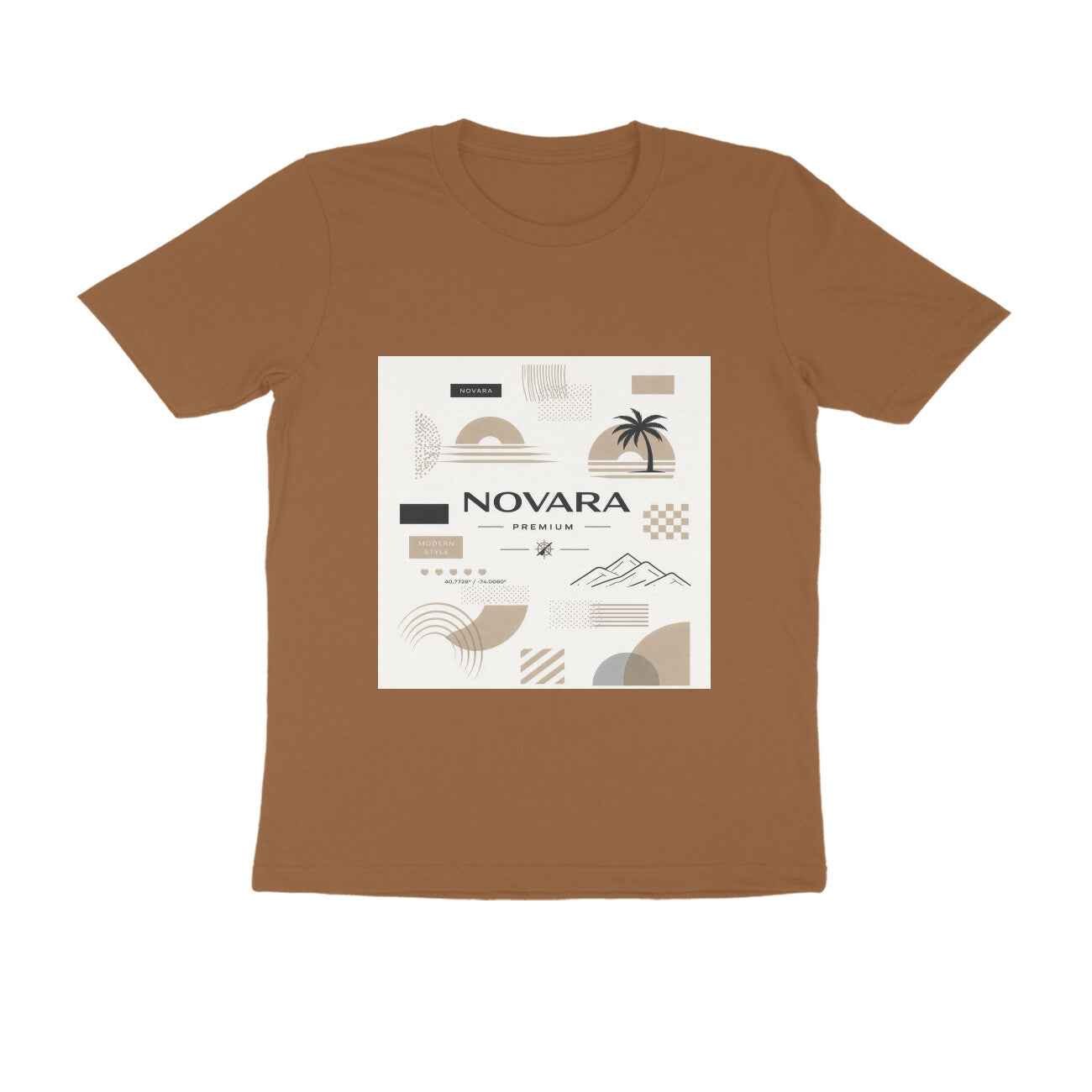 Novara Minimal Graphic T-Shirt – Unisex Cotton Tee (180 GSM) T-Shirt - Novara