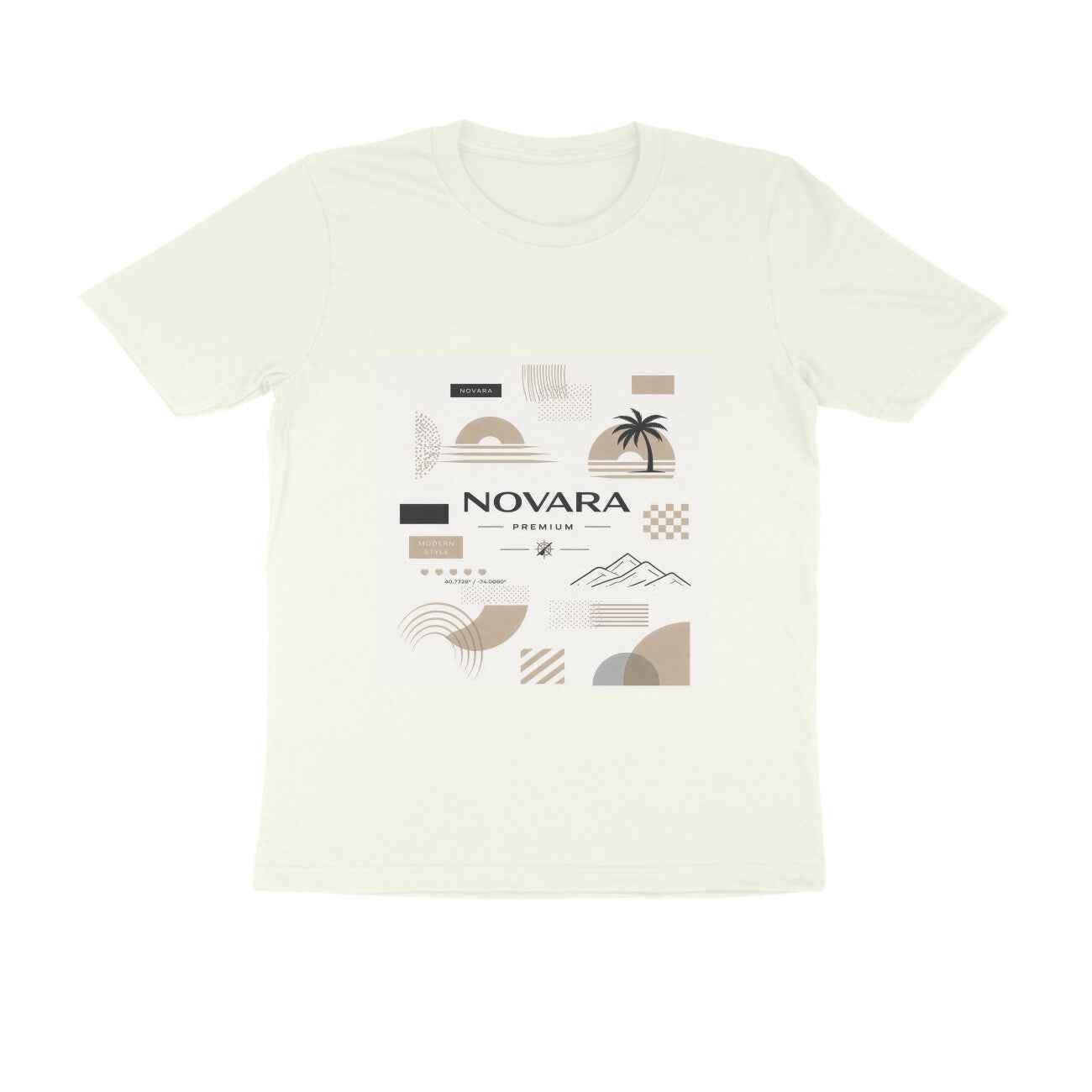 Novara Minimal Graphic T-Shirt – Unisex Cotton Tee (180 GSM) T-Shirt - Novara