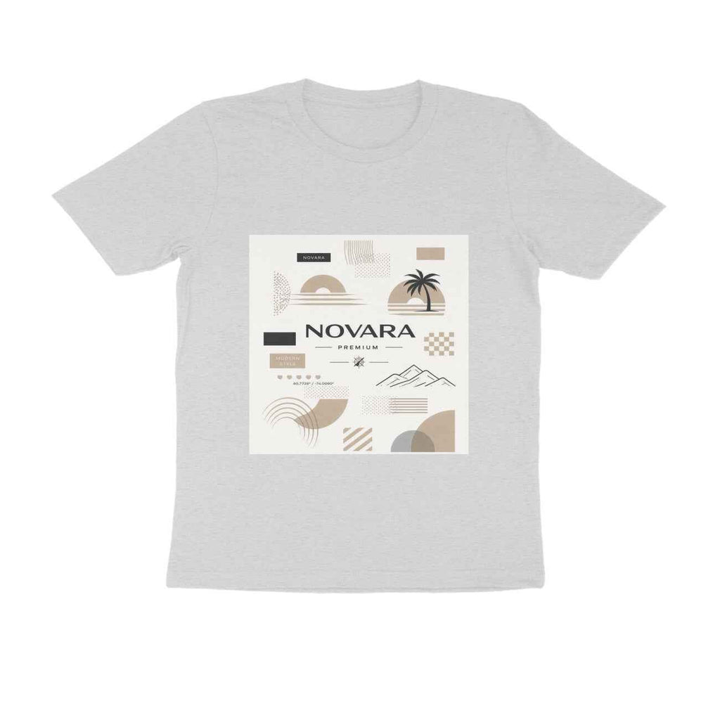 Novara Minimal Graphic T-Shirt – Unisex Cotton Tee (180 GSM) T-Shirt - Novara