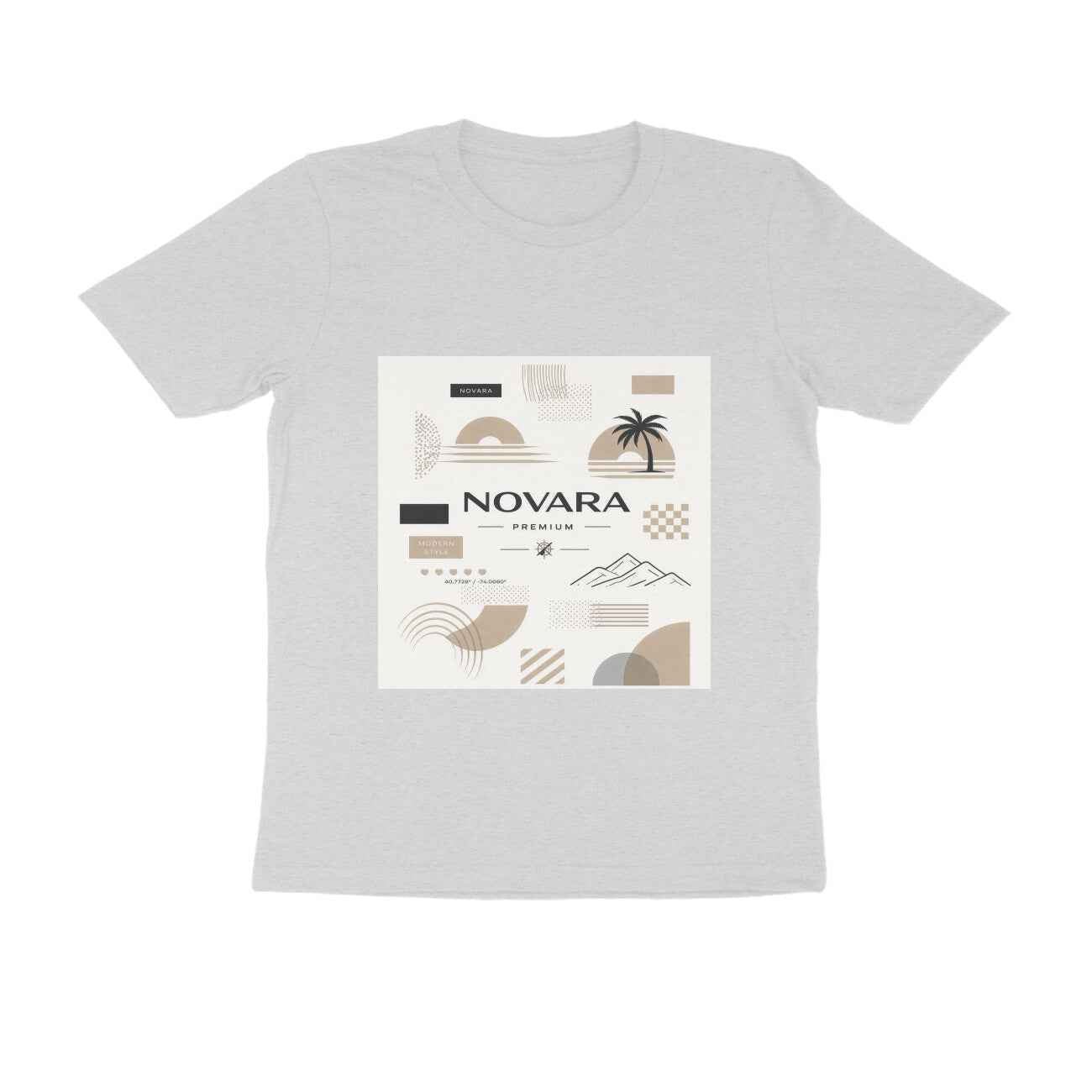 Novara Minimal Graphic T-Shirt – Unisex Cotton Tee (180 GSM) T-Shirt - Novara