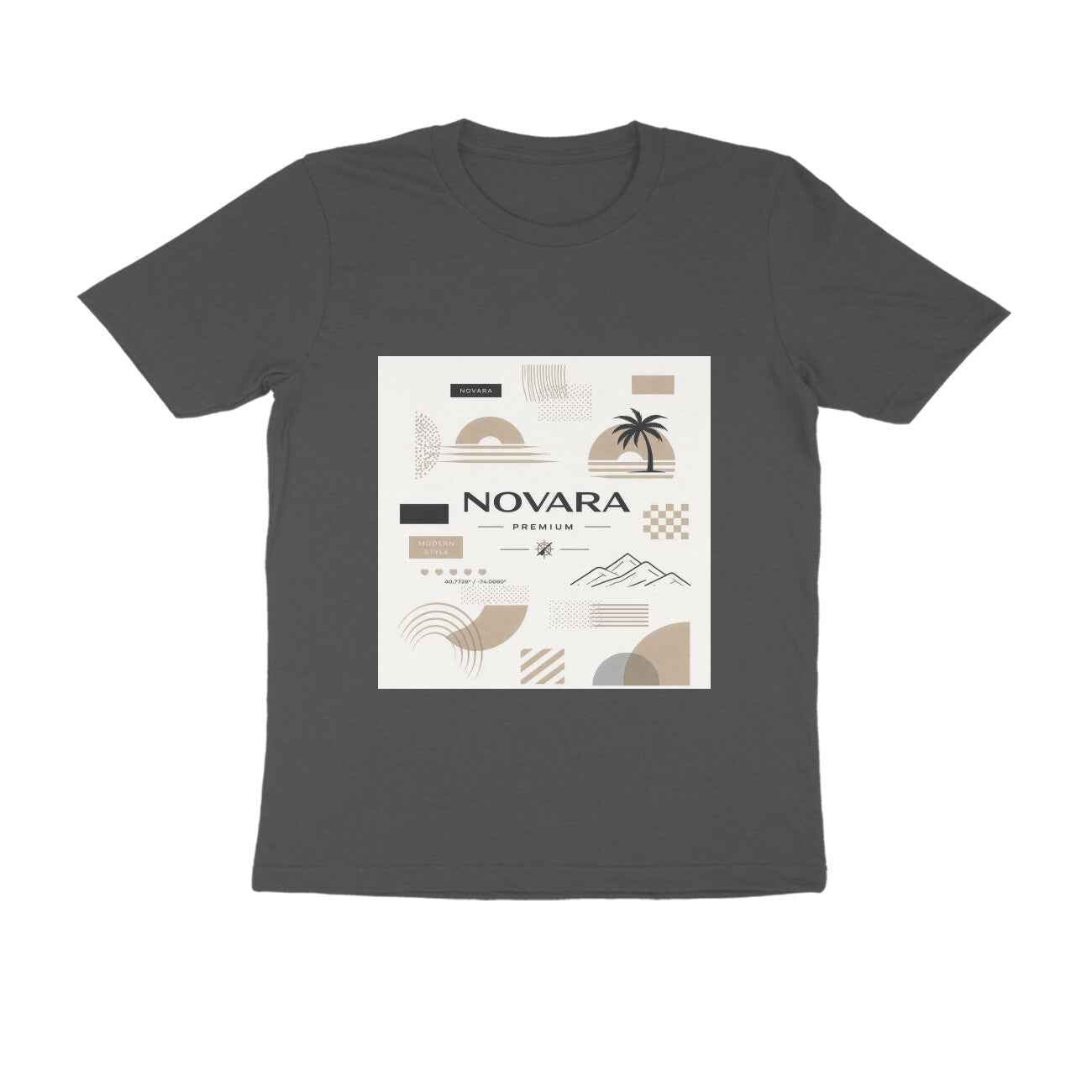 Novara Minimal Graphic T-Shirt – Unisex Cotton Tee (180 GSM) T-Shirt - Novara