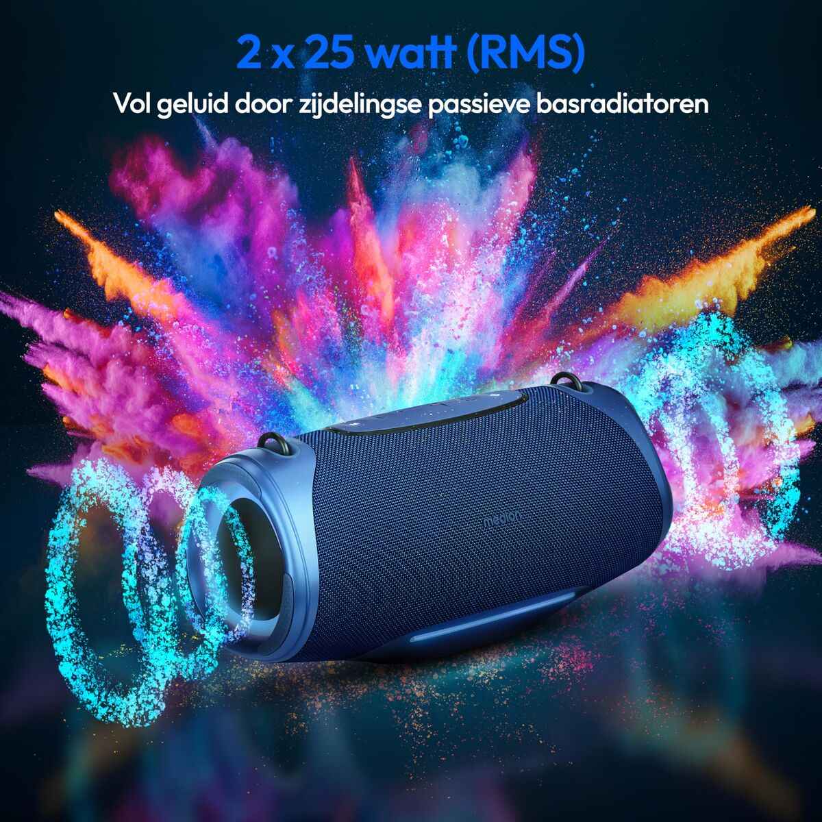 Portable Bluetooth Speakers Medion 50077078 Blue 4 W 50 W Computers | Electronics > Electronics | Sound > Bluetooth Speakers - Novara