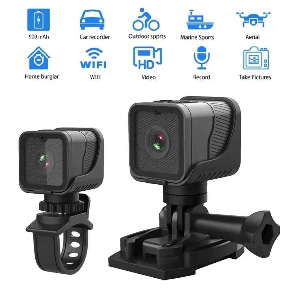 Portable WiFi Waterproof Sports Mini Camera (1080P HD) Audio & Video > Photography > Camera Accessories - Novara